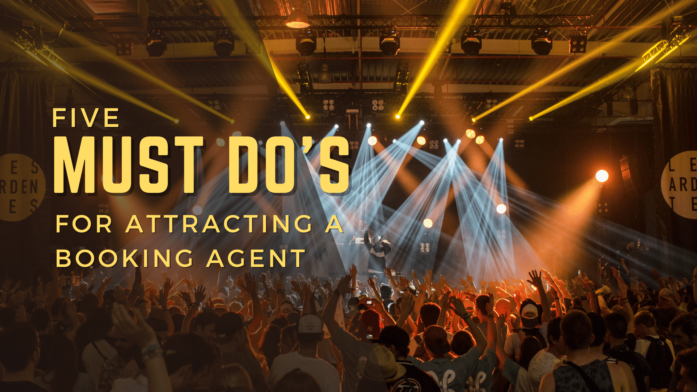How to get a music booking agent.